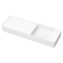 Mod 900mm Matte White Wall Hung Basin with Overflow